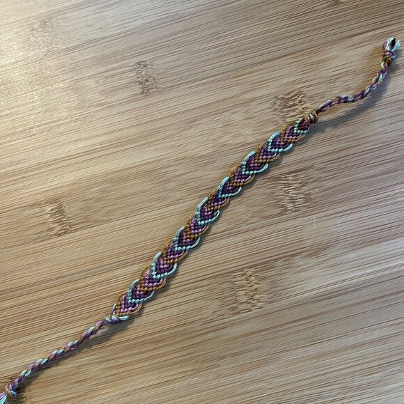 Ellen Bracelet, anklet, trendy, comfortable, tie, embroidery thread, woven, gift - Picture 3 of 3